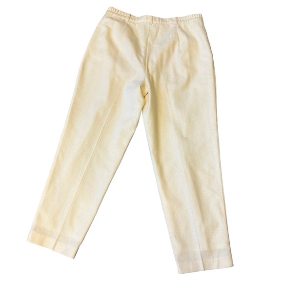 Sag Harbor Womens Vintage Ivory Pleated Front Wool Tourer Size: 16 - Picture 2 of 9